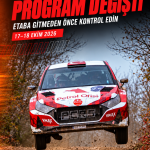 Kocaeli Rallisi program değişikliği — 17–18 Ekim 2026 SonEtap kapağı
